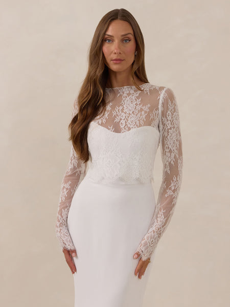 long white evening dresses Dover Topper | Juliette Lace Wedding Dress Toppers Size XXL