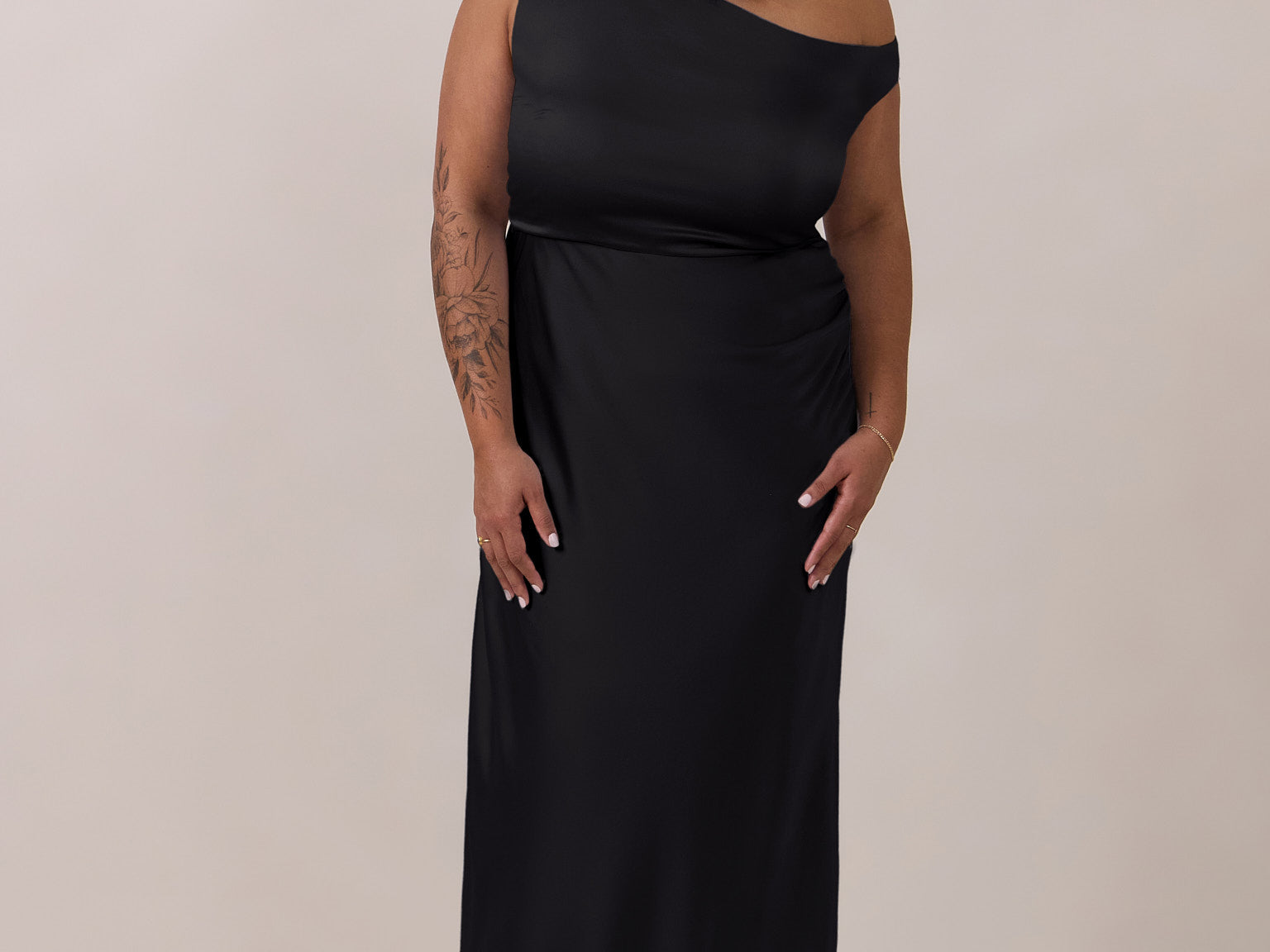 Savannah Dress | Black Satin Midi Bridesmaid Dress (Size XXS) | 100% Recycled Fabric | Park & Fifth Clothing Co Savannah Dress | Black Satin Midi Bridesmaid Dress (Size XXS) | 100% Recycled Fabric | Park & Fifth Clothing Co