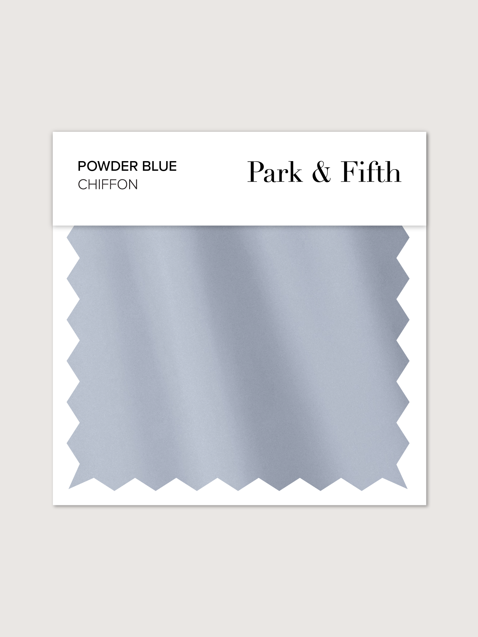 Powder Blue Chiffon Swatch – Park & Fifth Clothing Co